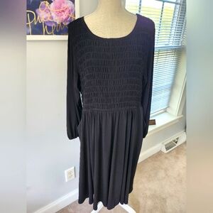 torrid Black Long Sleeve Midi Dress